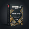 10 DST & 10 EMX AFRICAN PATTERN EMBROIDERY WILCOM